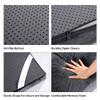 HOMBYS Memory Foam Camping Mattress for Outdoor Sleeping, 3" Thick Roll Up Porable Camping Mattress Pad Mat for Travel Truck Bed Tent (Grey, Kids-62"x26"x3") view 4