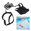 Swim Parachute, Swimming Belt Swim Training Exerciser Belt with Drag Parachute, Swimming Harness Swim Training Equipment for Adults and Kids (Black) view 4