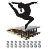 CMYUN Professional Gymnastics Springboards Adult, Heavy Duty Large Spring Board with 9 Springs, Vault Gym Martial Art Sport Equipment for School Home view 1