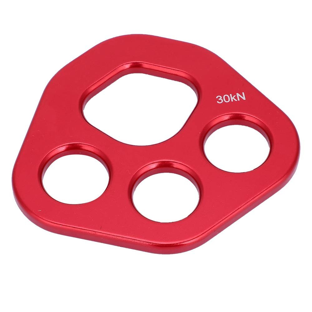 SASKATE Outdoor 4 Holes Rigging Plate Rock Climbing Multi Anchor Point Connector Gear