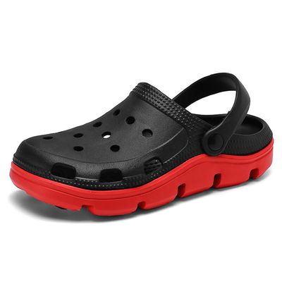 BYDZKJ Men Sports Sandals, Clogs Anti-Slip Outdoor Indoor Slippers Lightweight Sandals Garden Clogs Hiking Shoes Water Beach Shoes Outdoor Hollowed Out Garden Shoes(Size:EU 42,Color:Black)