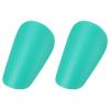 PATIKIL Soccer Shin Guards, 2 Pcs Mini Shin Pads Calf Protective Gear Shin Guards 3.23 x 2.17 Inches for Adult Men & Women Soccer Players Equipment Athletes, Green view 1
