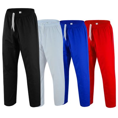 JAGUAR PRO GEAR - Regular Karate Bottom Pants 8oz Light Weight for MMA Martial Arts Kids Adults Unisex (Black, 00)