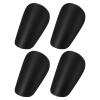 PATIKIL Soccer Shin Guards, 4 Pcs Mini Shin Pads Calf Protective Gear Shin Guards 3.94 x 2.36 Inches for Adult Men & Women Soccer Players Equipment Athletes, Black view 1