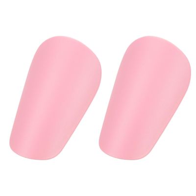 PATIKIL Soccer Shin Guards, 2 Pcs Mini Shin Pads Calf Protective Gear Shin Guards 3.23 x 2.17 Inches for Adult Men & Women Soccer Players Equipment Athletes, Pink
