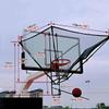 BTDGHY Basketball Rebounder, Shooting Machine, 180-Degree Rotatable, Portable, Black Steel view 3