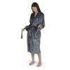 Northwest NHL New York Rangers Transfer Patch Silk Touch Bath Robe, Small/Medium, Charcoal Logo view 2