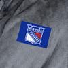 Northwest NHL New York Rangers Transfer Patch Silk Touch Bath Robe, Small/Medium, Charcoal Logo view 4