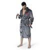NORTHWEST NHL Washington Capitals Transfer Patch Silk Touch Bath Robe, Large/X-Large, Charcoal Logo view 2
