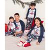 The Children's Place Baby Adult Family Matching, Christmas Pajama Sets, Cotton, Blue Home for The Holidays view 2