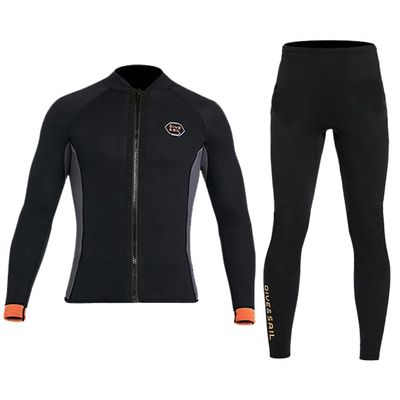 WYYHAA 3MM Neoprene Two Piece Wetsuit, Diving Suit Top and Bottom for Men Women Snorkeling Scuba Diving, Keep Warm, UV Protection,Men,XXL
