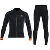WYYHAA 3MM Neoprene Two Piece Wetsuit, Diving Suit Top and Bottom for Men Women Snorkeling Scuba Diving, Keep Warm, UV Protection,Men,XXL view 1