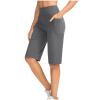 zcgoxvn Womens Summer Shorts with Pockets Tummy Control Yoga Pants Comfy Bermuda Shorts Casual Gym Shorts Soft Hiking Shorts view 2