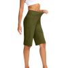 zcgoxvn Womens Summer Shorts with Pockets Tummy Control Yoga Pants Comfy Bermuda Shorts Casual Gym Shorts Soft Hiking Shorts view 4