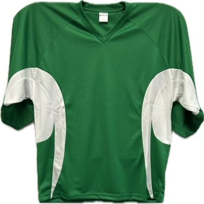 NineFit Basics Youth Hockey Practice Jersey Screen Print and Heat Press Friendly (US, Alpha, One Size, Kelly Green/White)