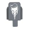 NDZ Performance Rear Slide Cover Plate for Sig P320 Series 9mm .40 .357 .45 ACP Laser Engraved Anodized Aluminum in Gray, Made in The USA - Trump Skull view 1