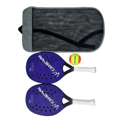 Aosekaa 1 Pair Beach Tennis Rackets with Bag Shock Absorption Beach Tennis Paddles for Child Beach Tennis Racquet for Park Outdoor, Blue