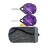 Aosekaa 1 Pair Beach Tennis Rackets with Bag Shock Absorption Beach Tennis Paddles for Child Beach Tennis Racquet for Park Outdoor, Purple view 1