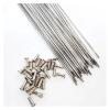 QUYNAGER 20Pcs 13G 304 Stainless Steel for Bicycle Spokes with Copper Nipples Mountain Road Bike High Strength Electric for Bicycle Spokes(13G 215mm 20pcs) view 1