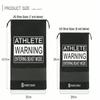 NineFit Basics Cleat Vault Fully Charged | High-Performance Sports Travel Shoe Storage Bag w/Motivation, Black view 3