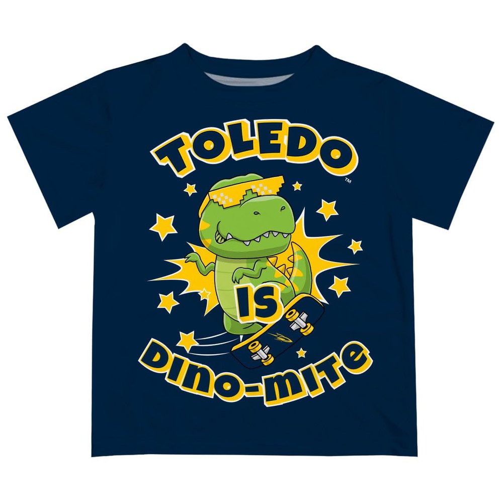 University of Toledo Rockets Dino-Mite Boys Game Day Blue Short Sleeve Tee