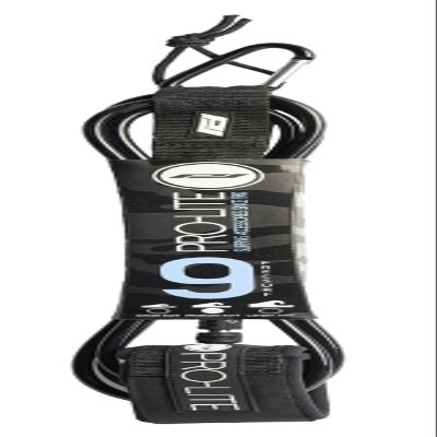 Pro-Lite Freesurf Series Surfboard Leashes (Black, 9'0)