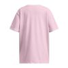 Under Armour Girls' Campus Oversized Short Sleeve T Shirt, (913) Pink Foam / / White, Small view 2