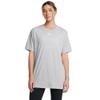 Under Armour Women's Campus Oversized Short Sleeve T Shirt, (011) Mod Gray Light Heather / / White, X-Small view 1