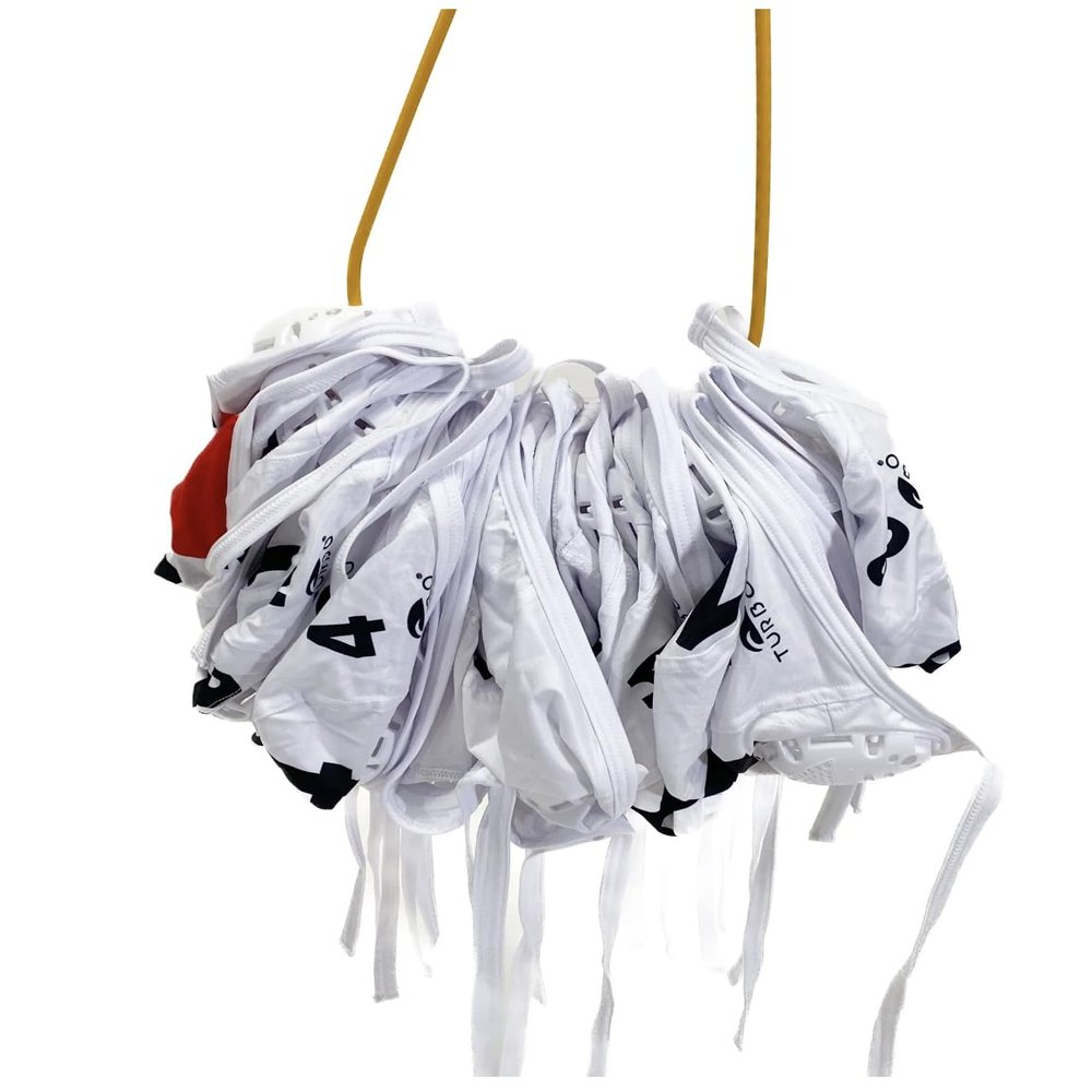 Turbo Standard Water Polo Cap Set with 3 Numbers (White) (Unisex)