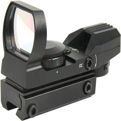 Generic Premium Build, Tactical Reflex 4 Reticle, x33mm Red Dot Sight 4 Styles Reticles Red & Green Reflex Sight Scope, 3/8"" Dovetail Mount for Airgun Airsoft and .22 RF