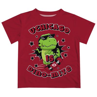 University of Chicago Maroons Dino-Mite Boys Game Day Maroon Short Sleeve Tee