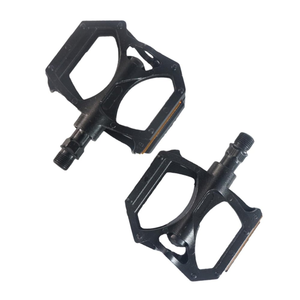Balacoo 1 Pair Aluminum Alloy Pedal Mountain Pedal Platform Pedal Practical Pedal, 8X10CM, Black