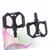 Balacoo 1 Pair Aluminum Alloy Pedal Mountain Pedal Platform Pedal Practical Pedal, 8X10CM, Black view 2