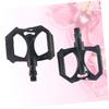Balacoo 1 Pair Aluminum Alloy Pedal Mountain Pedal Platform Pedal Practical Pedal, 8X10CM, Black view 4