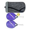 2X Beach Tennis Rackets Beach Tennis Paddles Nonslip Grip Beach Tennis Racquet with Storage Bag for Park Playground Courtyard, Blue view 1