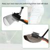 PATIKIL Golf Club Brush with 2.75 Ft Retractable Zip-line, 2 Pack Golf Club Groove Cleaner with Cleaning Tip Nylon and Wire Bristles, Orange view 4