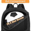 YOREPEK Soccer Backpack, Lightweight Soccer Bag with Ball Holder for Mens Womens, Water resistant Sport Equipment Bags Fit Basketball Volleyball Football Accessories to Match Training view 3