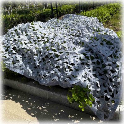 Suwooy Camo Netting Grey,Sunscreen Camouflage Netting,Military Net,Camping,Hunting,Hide,Party Decorations,Privacy Protection,Reinforced Camouflage Net,Breathable Shade Net,Grey-3x4m(9.8 * 13.1ft)