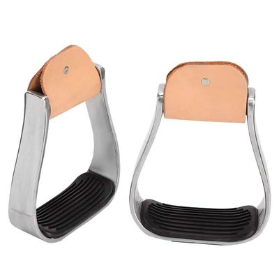 flexman 2PCS Horse Riding Stirrups, Aluminum Horse Saddle, Equestrian Stirrups with Rubber Anti Skid Pad for Stepping On Horse Riding, Riding Lovers