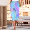 NineFit Basics Capri Yoga Pants for Women 2024 Trendy Summer Casual Track Cuff Sweatpants Comfy Jogger for Workout Running Hiking Purple, X-Large view 2
