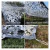 Suwooy Camo Netting Grey,Sunscreen Camouflage Netting,Military Net,Camping,Hunting,Hide,Party Decorations,Privacy Protection,Reinforced Camouflage Net,Breathable Shade Net,Grey-29m(6.6 * 29.5ft) view 3