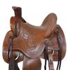 NineFit Basics Western Roping Saddle Ranch Work Pleasure Tooled Leather Trail TACK Set 15 16 17 18 (16 Inch), Brown, 7500WOOD view 3