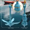 BocBoz Kayak Anchor Boat Anchor for Kayaks, Canoes, SUP Paddle Boards & Jet Skis, Folding Anchor with 40ft Anchor Tow Rope and Carrying Bag- 3.5 lb-Blue view 3