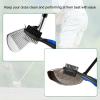 PATIKIL Golf Club Brush with 2.75 Ft Retractable Zip-line, 2 Pack Golf Club Groove Cleaner with Cleaning Tip Nylon and Wire Bristles, Blue view 4