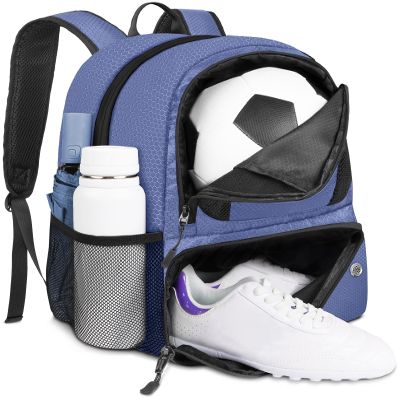 YOREPEK Soccer Backpack, Soccer Bag with Ball Holder and Shoe Compartment
