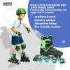 SUPER YOUNGSTER Adjustable Inline Skates for Boys Girls Ages 4-12 with Light Up Wheels, Roller Skates Blades for Youth Kids Indoor & Outdoor Beginners view 2