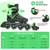 SUPER YOUNGSTER Adjustable Inline Skates for Boys Girls Ages 4-12 with Light Up Wheels, Roller Skates Blades for Youth Kids Indoor & Outdoor Beginners view 3