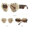 COTIA Heart-shaped Punk Y2k Sunglasses Women Trend Rhinestone Love Sun Glasses Lady Party Shades Streetwear Sunglass W35 (beige tea) view 2
