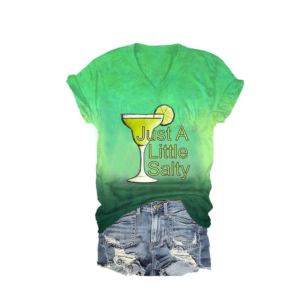 MOGUI Just A Little Bit Salty Hoodie Just A Little Bit Salty Tee Sea Turtle Hawaiian Shirts for Women Funny Tank Top Loose Casual Tshirt Women Funny Gift Green, 5X-Large