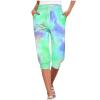 Capri Yoga Pants for Women 2024 Trendy Summer Casual Track Cuff Sweatpants Comfy Jogger for Workout Running Hiking view 1